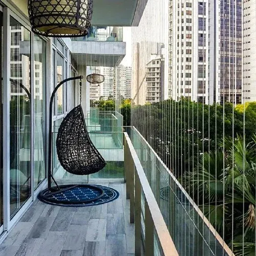 Invisible grill for balcony